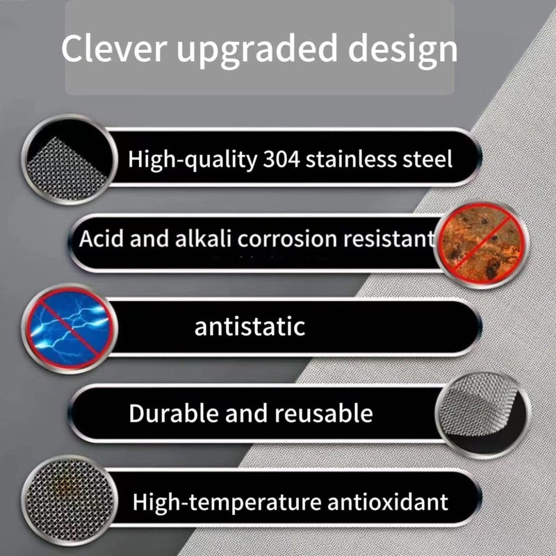 MSJSZP 30 Mesh Stainless Steel Mesh Screen - 30cm×100cm Rodent Proof Wire Mesh, Rust-Resistant Metal Mesh for Vent/Pipe/Wall Gap Sealing, Pest Control Barrier for Home Kitchen Garage - Image 4